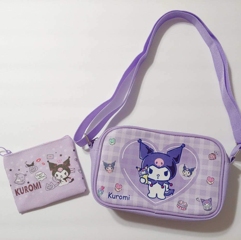 Kuromi crossbody bag and coin purse